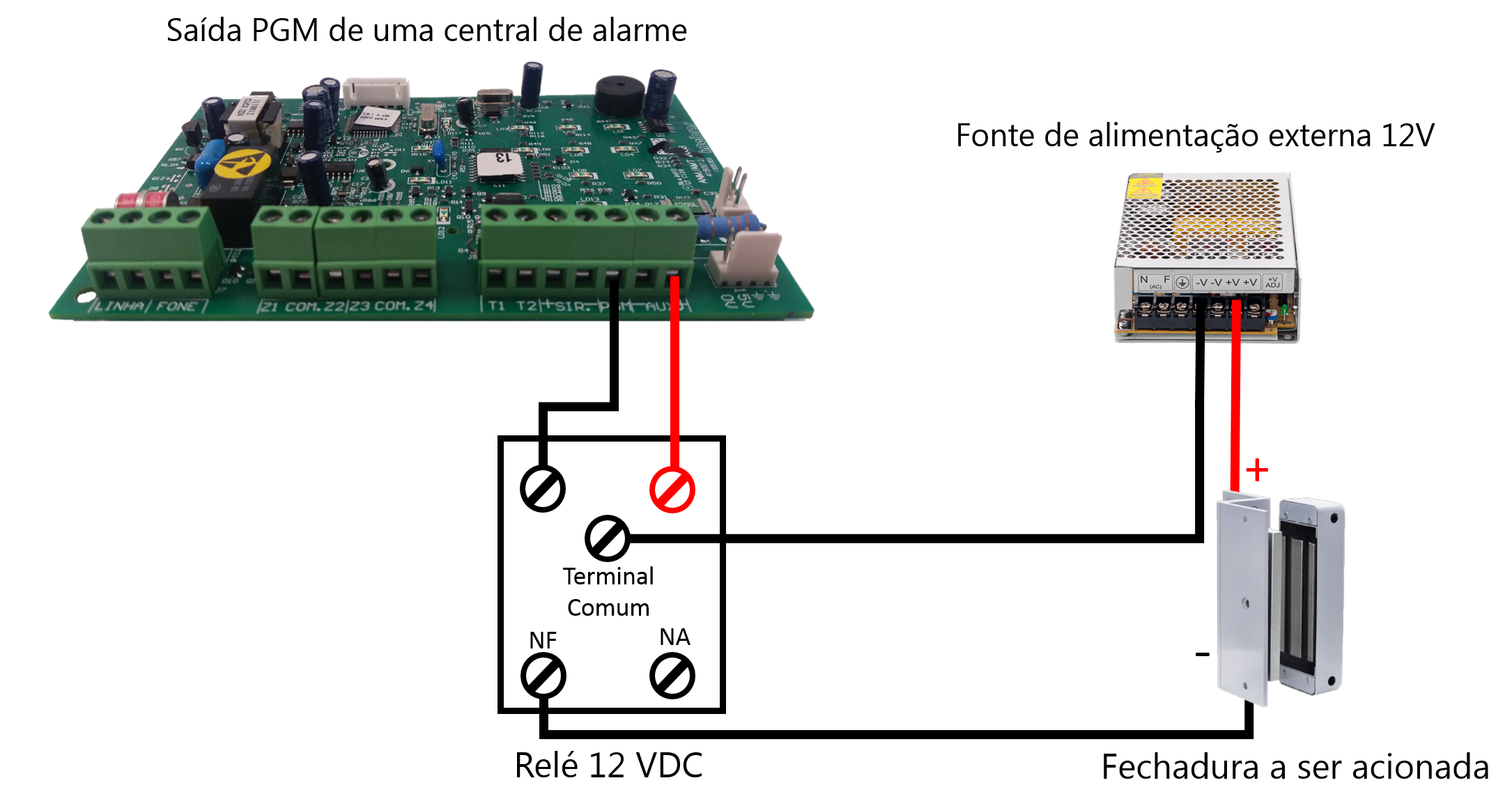 Instalação de fechadura eletromagnética na saída PGM.png